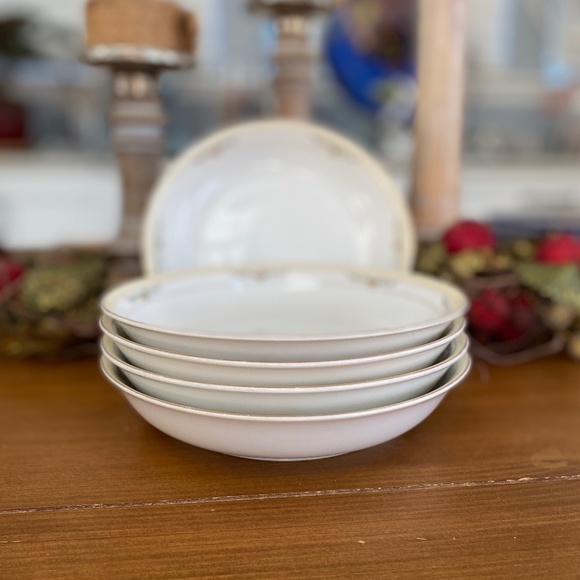 Noritake Roseleigh Fruit/DessertBowls & Bread/Butter plates Vintage 10pc. - Picture 5 of 13